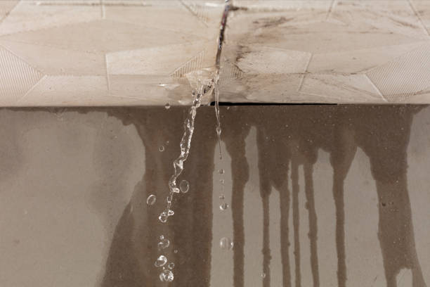 Professional Water Damage Restoration technician working in North Easton, MA